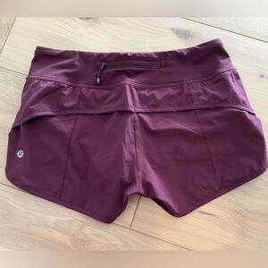Lululemon Speed Up Short in Plum